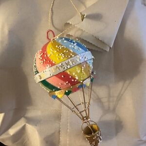 NEW Cody Foster Hot Air Balloon Multicolor Ornament